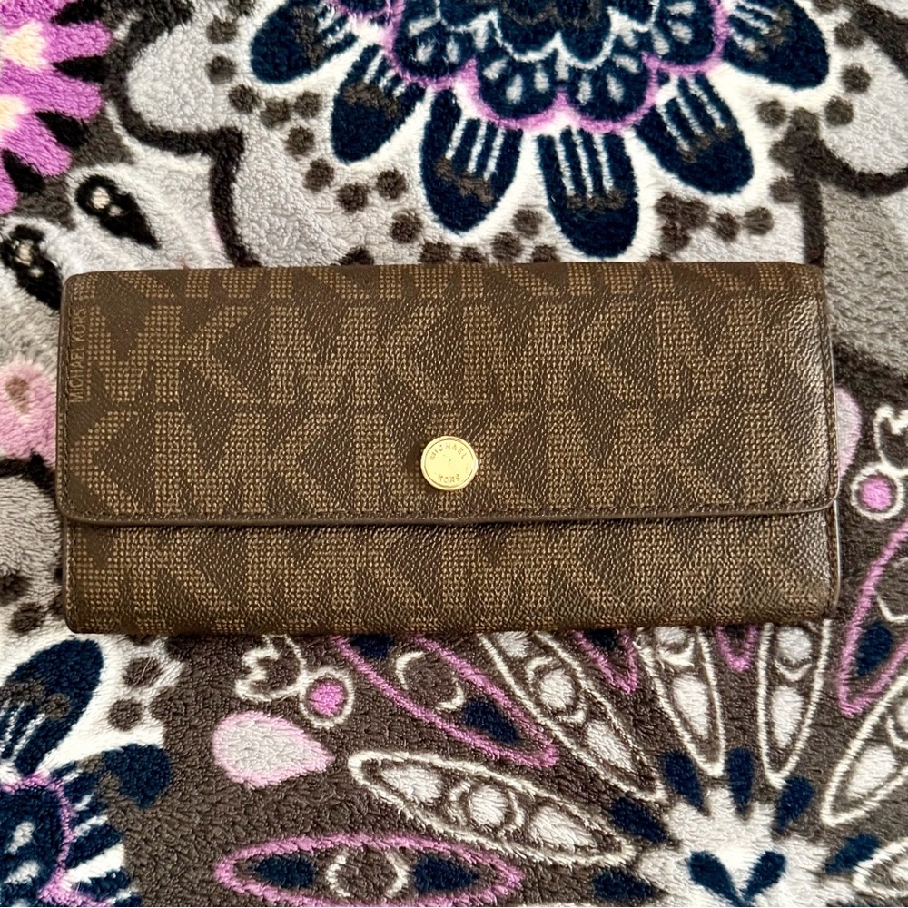 Michael Kors Brown Monogram Wallet